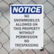 Signmission No Snowmobiles Allowed On This OSHA Notice Sign, Plastic, 10in W x 14in L, 2PK OS-2PACK-NS-P-1014-V-14814 - alternate 5